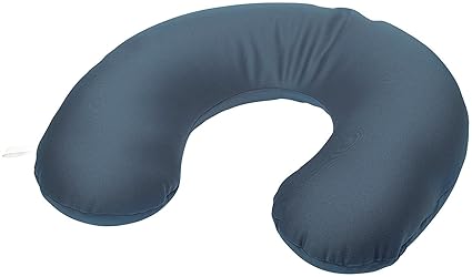 newgen medicals Nackenstütze Reise: Nackenstütze mit weicher Mikroperlen-Füllung, waschbar bis 40° (Reisenackenkissen)