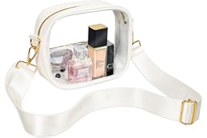 Armiwiin Clear Bag Stadium Approved, Clear Crossbody Bag with Removable and Adjustable Strap for Sports Concert Event