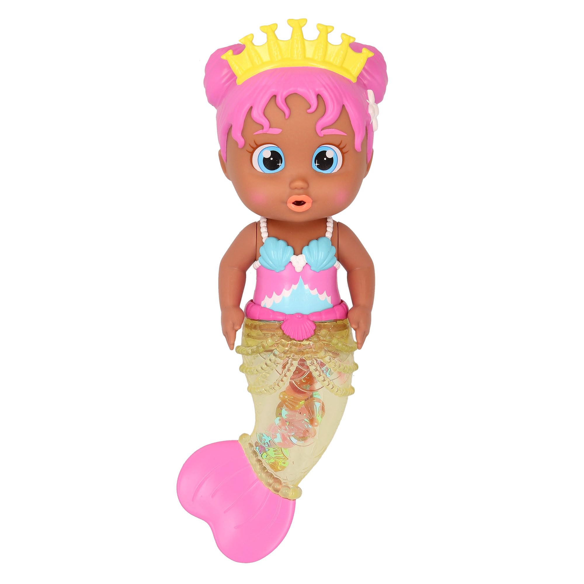 BLOOPIES Shimmer Mermaids Julia - Collectible Bath and Water Toy A mermaid that squirts water and makes bubbles!-Gift Toy for Girls and Boys 18M+
