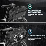 Eyein 12L Waterproof Bike Rear Rack Bag with Reflective Panel and Bottle Holder view 3