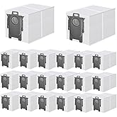 20 Pack Dust Bag Replacement for Roborock QV 35A/Qrevo S5V/Saros 10/ 10R/Q Revo/Qrevo S/Qrevo Pro/Qrevo MaxV/Qrevo Master/Qrevo Plus/S8 Max Ultra/S8 MaxV Ultra/Qrevo Slim Vacuum Cleaner, 3L Capacity