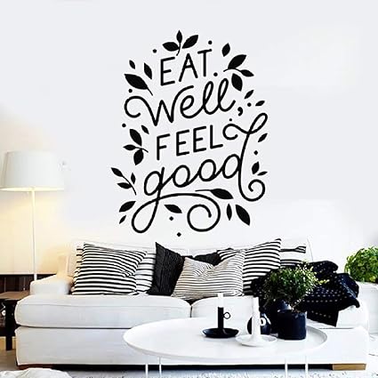 Dlyd Stickers Muraux Manger Bien Se Sentir Bien Citation Phrase Restaurant Cuisine Decoration De La Maison Mode De Vie Sain Vinyle Fenetre Autocollant Mural 57x74 Cm Amazon Fr Cuisine Maison Dlyd Stickers Muraux Manger Bien Se Sentir Bien Citation Phrase Restaurant Cuisine Decoration De La Maison Mode De Vie Sain Vinyle Fenetre Autocollant Mural 57x74 Cm Amazon Fr Cuisine Maison