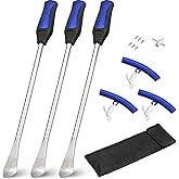 Acymner Tire Changing Tools Set with 14.5 Inch Tire Spoons, 3 Rim Protectors, 1 Valve Tool & 6 Valve Cores for Dirt Bike ATV 