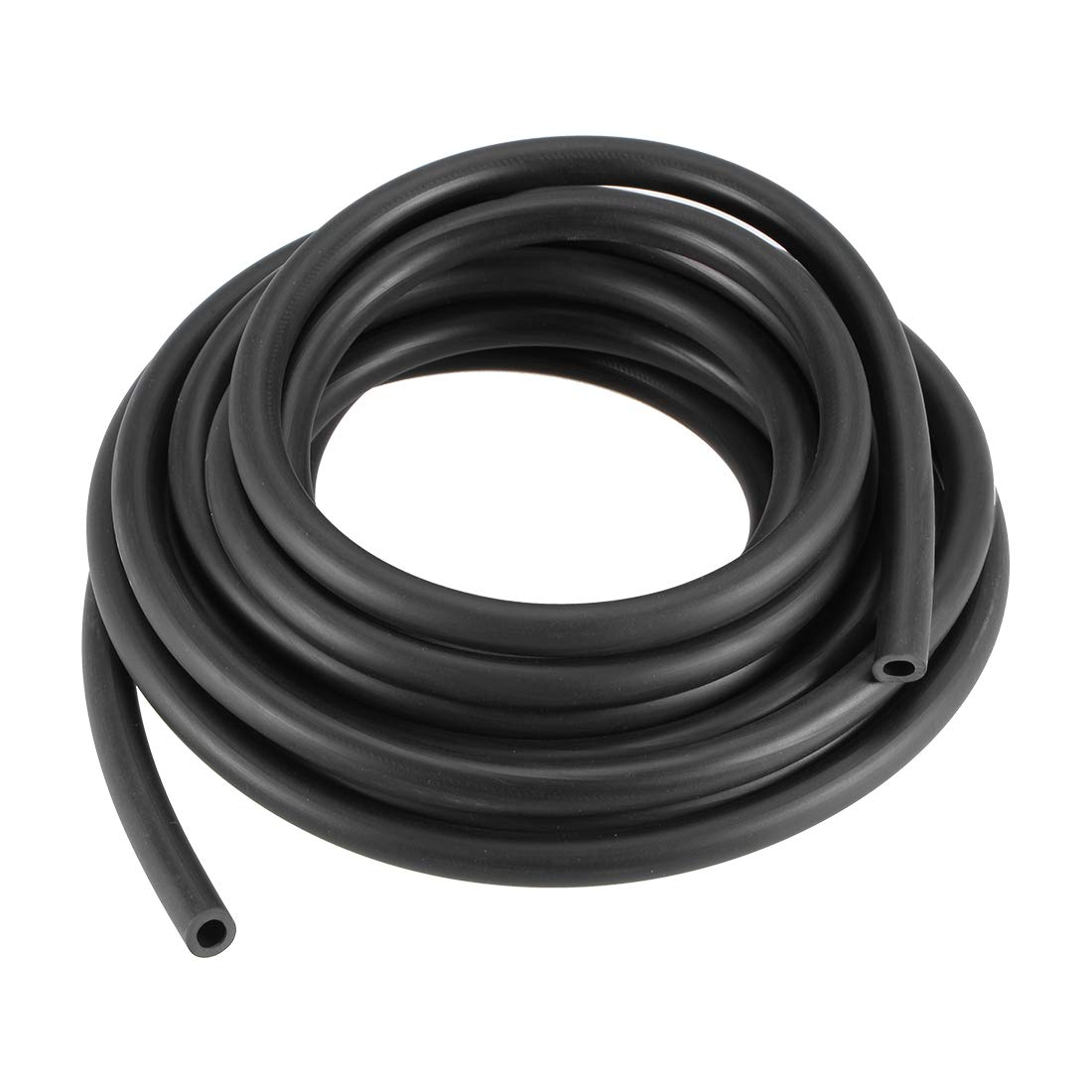 sourcing map Lubricating Oil Hose, 5mm(13/64") ID x 8mm(5/16") OD 13.12Ft/4M Rubber Water Hose Pipe Tubing Black