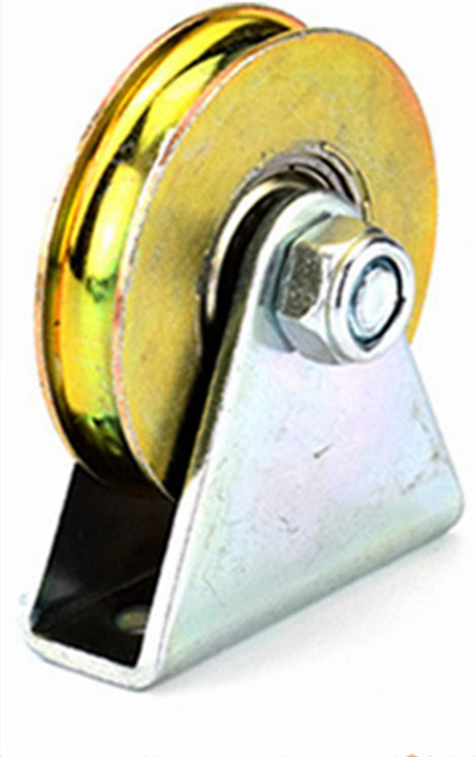 Chiloskit 1.5" Groove Wheel Heavy Duty U Groove Rigid Steel Caster