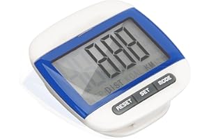 3D Pedometer for Walking, Simple Step Counter for Walking with Removable Clip and Lanyard, with Clip for Seniors Adults Exerc