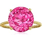 Ross-Simons Gemstone Twist Rope Ring in 14kt Yellow Gold