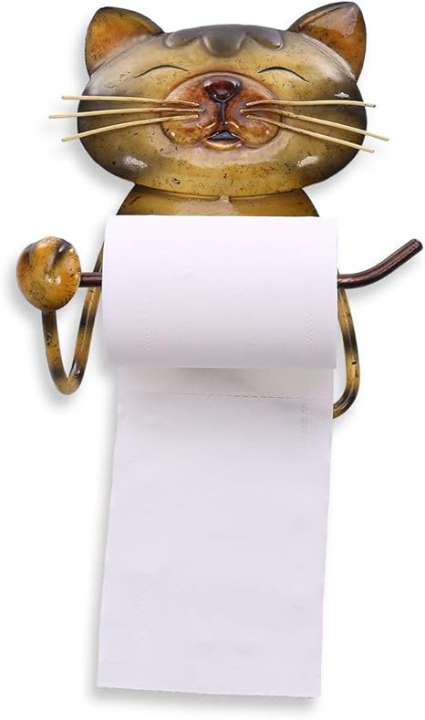 Amazon Co Jp ペーパータオルホルダー トイレットペーパーホルダー猫型ペーパータオルホルダーヴィンテージ鋳鉄トイレットロールホルダー トイレットペーパースタンド用浴室付属品 ホーム キッチン