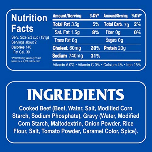 Armour Star Roast Beef With Gravy, Canned Meat, 12 Oz, Pack of 1