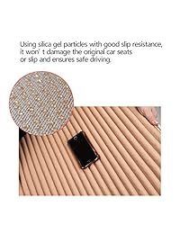 Cojín de asiento de coche Suninbox. Fundas para asientos de coche con diseño de cascos de trigo y con ventilación, transpirable, cómodo, protector de asiento de coche para las cuatro estaciones, Beige