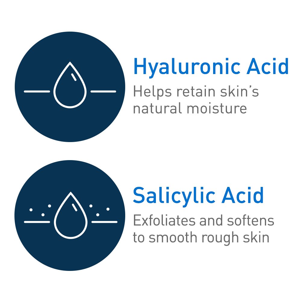 CeraVe Foot Cream with Salicylic Acid | 3 oz | Foot Cream for Dry Cracked' | Fragrance Free