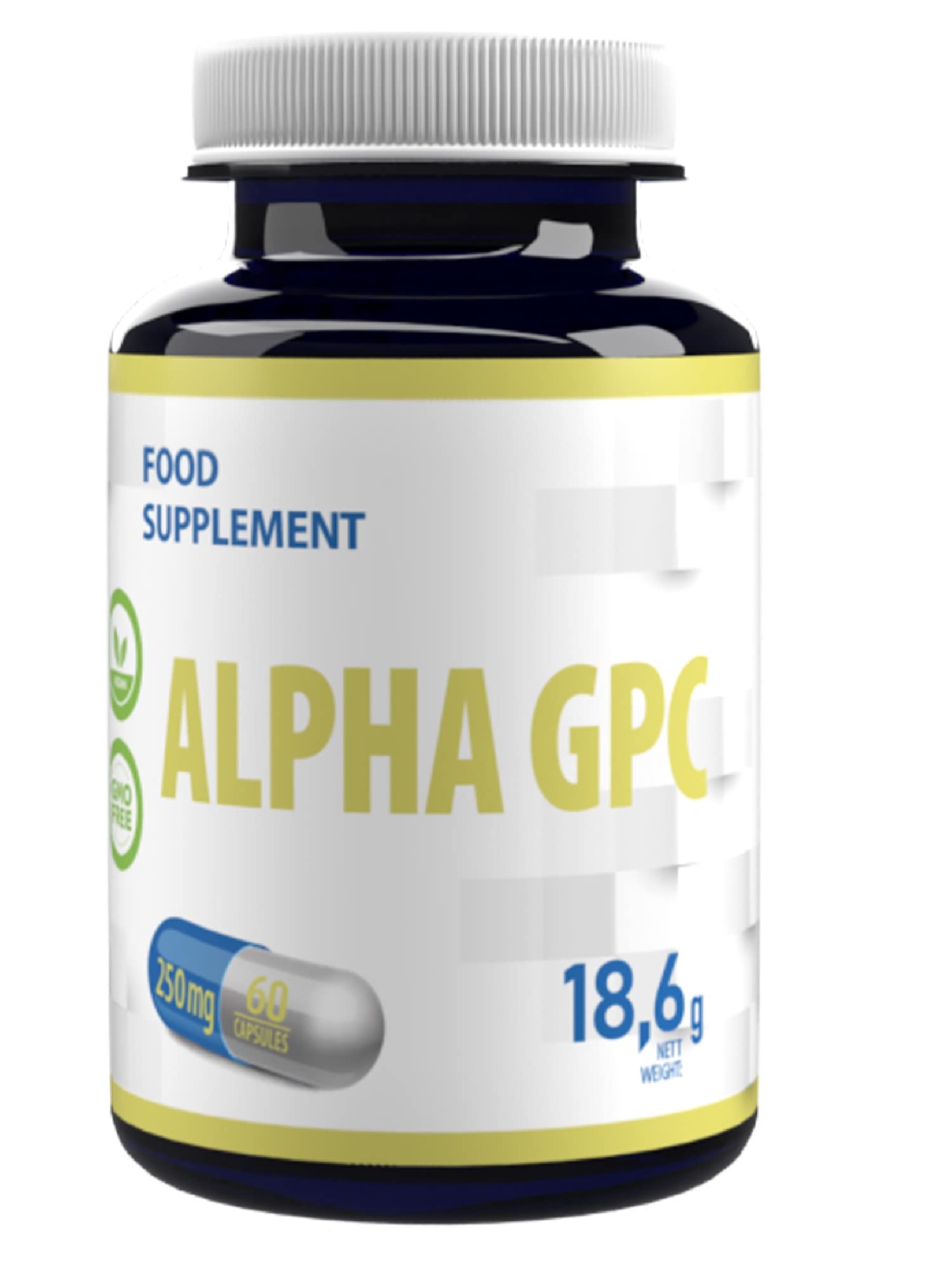 Hepatica Alpha GPC Choline 500mg Per Serving – 60 Vegan Capsules | High-Strength Brain, Memory & Cognitive Support | 3rd Party Lab Tested | No Fillers or Bulkers | Gluten-Free, Non-GMO