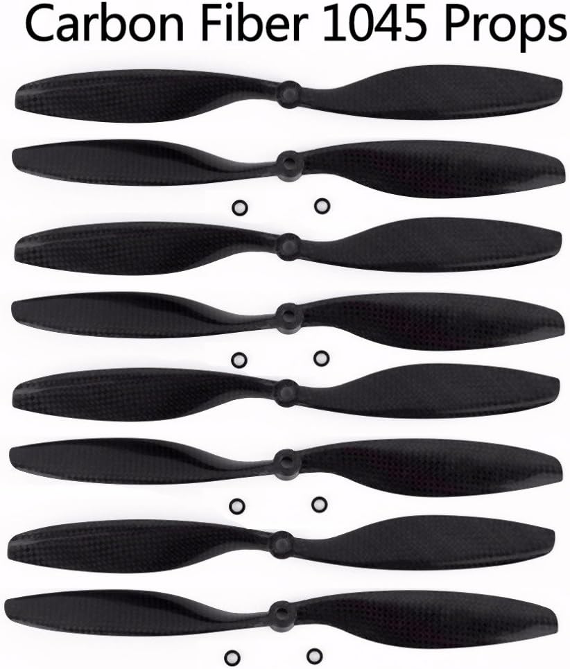 ETbotu 10x4.5 1045 Carbon Fiber Propeller Blade for Multicopter 10Inch F450 F550 Drone RC Spare Parts 8PCS