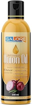 GALORE Multipurpose Multivitamin Pure Onion Hair Growth Dandruff Control Hair Fall Loss Control Regrowth Chemical Free Damaged Hair Repair Oil For Men And Women -200 ml