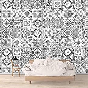 Wall Mural Beautiful Pattern of Mosaic Removable Self-Adhesive Large Wallpaper - 66x96 inches