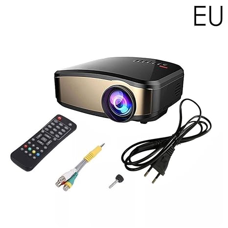 C6 1200 Lumens Mini espejo vídeo inalámbrico proyector TFT LED LCD ...