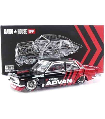 Datsun 510 Pro Street HKS V1 Black Green Limited Edition 1