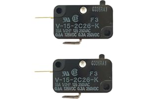 LONYE V-15-2C26-K Switch Snap Action Micro Switch Replacement for OMRON Switch Shurflo 2088 Series Pump 15A 125/250VAC (Norma