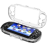 TNP Clear Hard Case for PS Vita 1000 - Protective Transparent Cover for Sony PSV 1000, Full Crystal Clear Case for PSVita PCH 1000 Model, Snap-in Protector With Clear Display