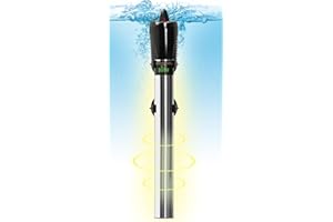 TARARIUM Aquarium Heater for 15-75 Gallon Tank Heater 300W Water Heater for Turtle Tank Fish Tank Heater, Stainless Steel Water Heater, Aquarium Supplies Accessories Freshwater Use Only