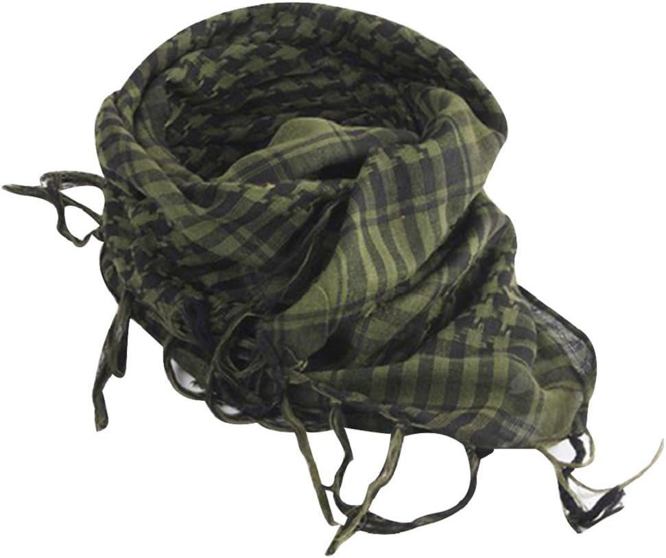 Sunwords Fashion Unisex Plaid Tassel Military Arab Tactical Desert Army Shemagh KeffIyeh Scarf