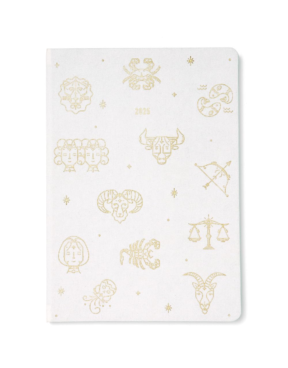 Letts of London Zodiac A5 week to view 2025 diary - ivory