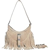 Sunwel Fashion Small Western Fringe Underarm Purse Mini Hipppie Shoulder Bag with Tassel for Women