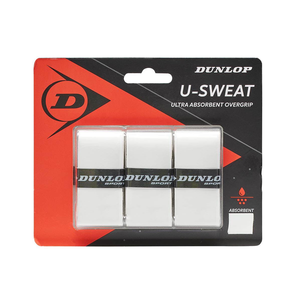 Dunlop U-Sweat Tennis Overgrip White 3