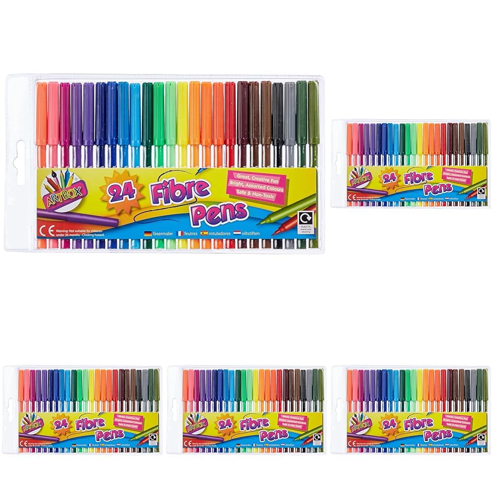 ARTBOX Fine Tip Fibre Colouring Pen (Pack of 120)