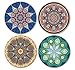 Coastero Absorbent Stone Drink Coasters - MANDALA