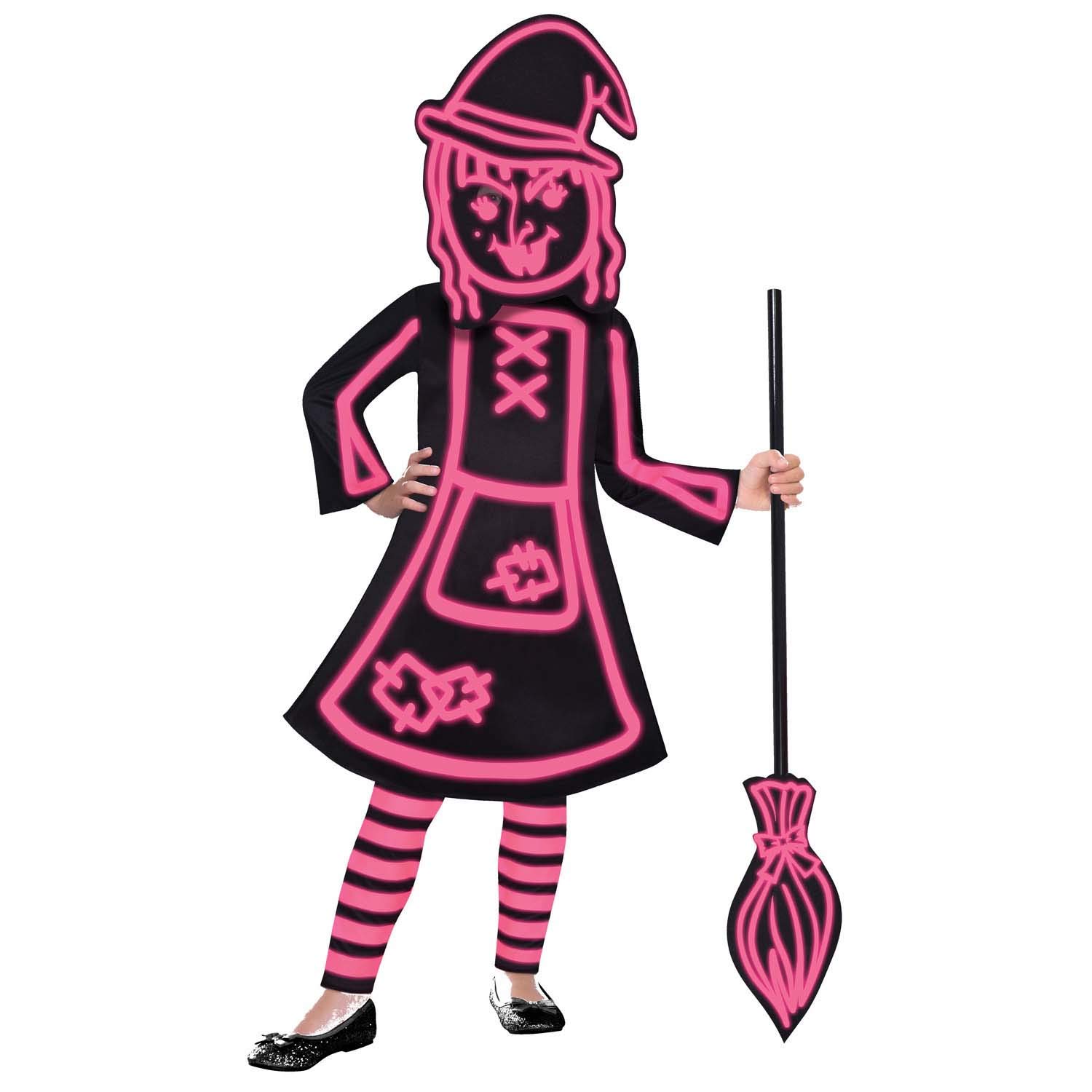 (9907110) Glow in the Dark Stick Witch (Age 6-8 Years)