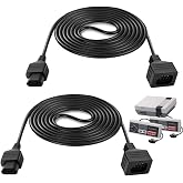 Extension Cables 7P for Nintendo NES Classic Controller, 2 Pack 6FT Extending Cords for Original (1985) Nintendo NES Game Controller Accessories