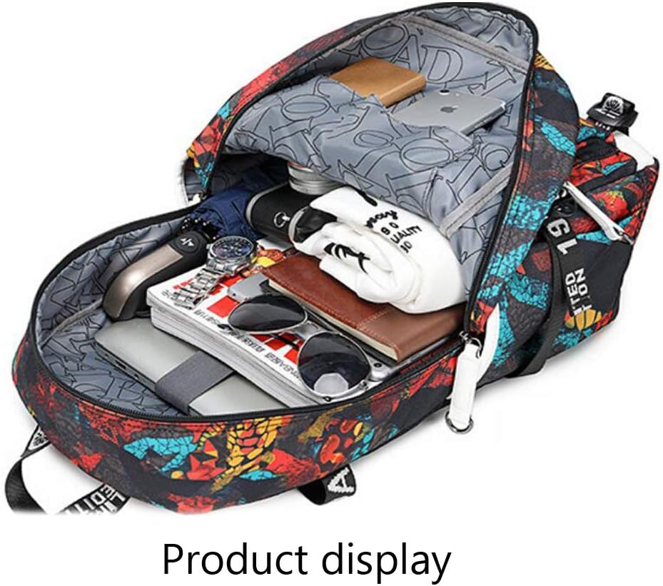 Basketball Player Star Jordan Multifunction Backpack Travel Student Backpack Fans Bookbag For Men Women (Style 9)