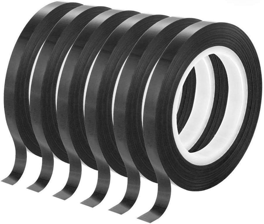 6 Pcs Black Whiteboard Gridding Graphic Tape Art Grid