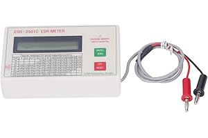 ASIXXSIX Capacitor Tester, High Accuracy Capacitance Meter LCD Display Meter with Smart Shutdown Function, Lightweight Handheld Capacitance Tester