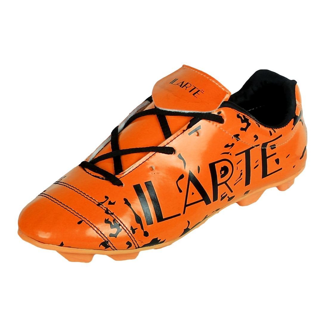 kids orange football cleats