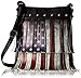 Distressed Vintage Layered Fringe American Flag Crossbody Purse Bag