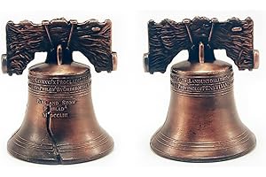 Xenos Gifts Liberty Bell 3 1/2" x 2 7/8" Replica Medium Bronze Indoor Hanging Ornament for Independence Day