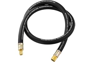 1/2" Vacuum Refrigerant Hose, High Flow HVAC Refrigerant Charging Hose 1/2 to 1/4 Flare for R410A R134A R407C R502 R12 R22 Sy