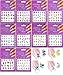 10 Different Styles Flower Nail Art Stickers Decals Self-Adhesive Sticker Tattoo, Water Transfer DIY Fingernail Nails Design Tips (Stickers A)