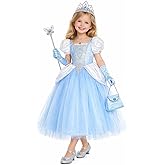 CQDY Girls Princess Aurora Costume Dress Pink Sleeping Beauty Outfits Dress up Clothes for Party Birthday
