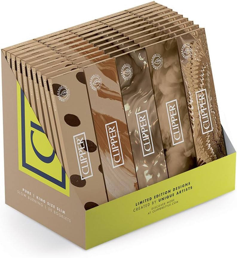 Caja de 50 librillos de papel de fumar (CLIPPER): Amazon.es: Salud y cuidado personal