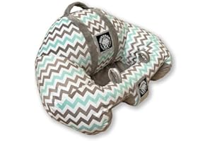 The Original Hugaboo Infant Sitting Chair | 2nd Edition | Blue Chevron