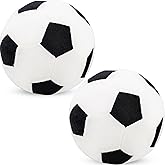 Conagel 2 Pack Plush Soccer Ball Pillow Fluffy Stuffed Toy Soccer Ball Soft Sports Throw Pillows for Home Bedroom Sofa Decoration Sport Theme Birthday Party Supplies