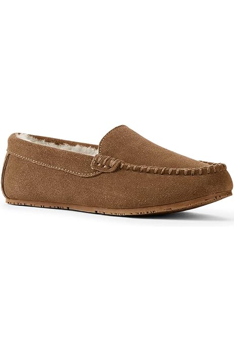 Suede Leather Moccasin Slippers Indoor 