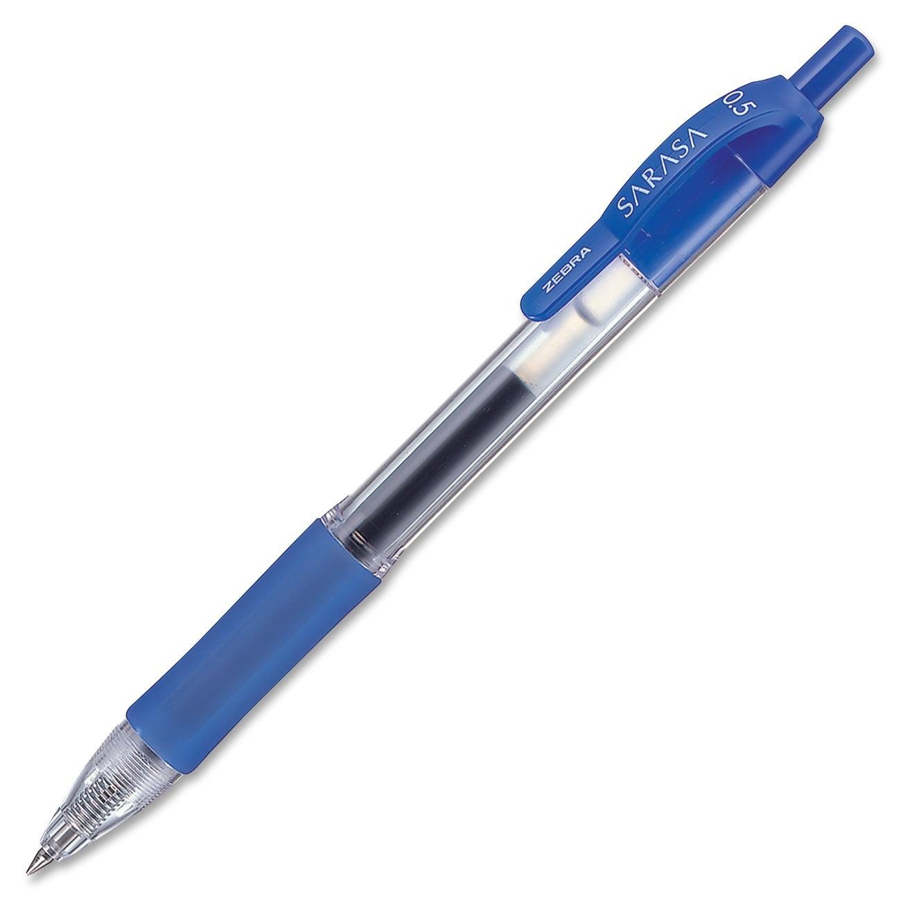 Zebra Sarasa Roller Ball Rapid Dry Ink Gel Pen, Retractable, 0.5mm
