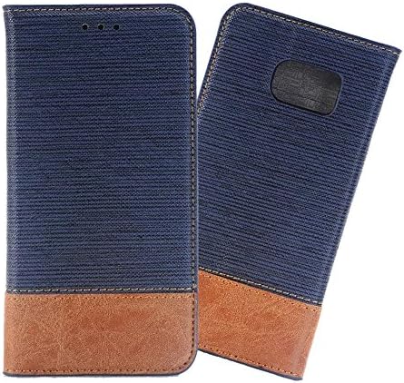 S7 edge Case, Galaxy S7 edge Wallet Case,AKHVRS Slim Leather Magnet Cover Wallet Leather Case with Flip Cover Folio Case,[Card Slot][Wallet][Magnetic Closure] for Samsung Galaxy S7 edge (Blue)