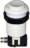 Arcade Game Pushbutton with Horizontal Microswitch (WHITE)