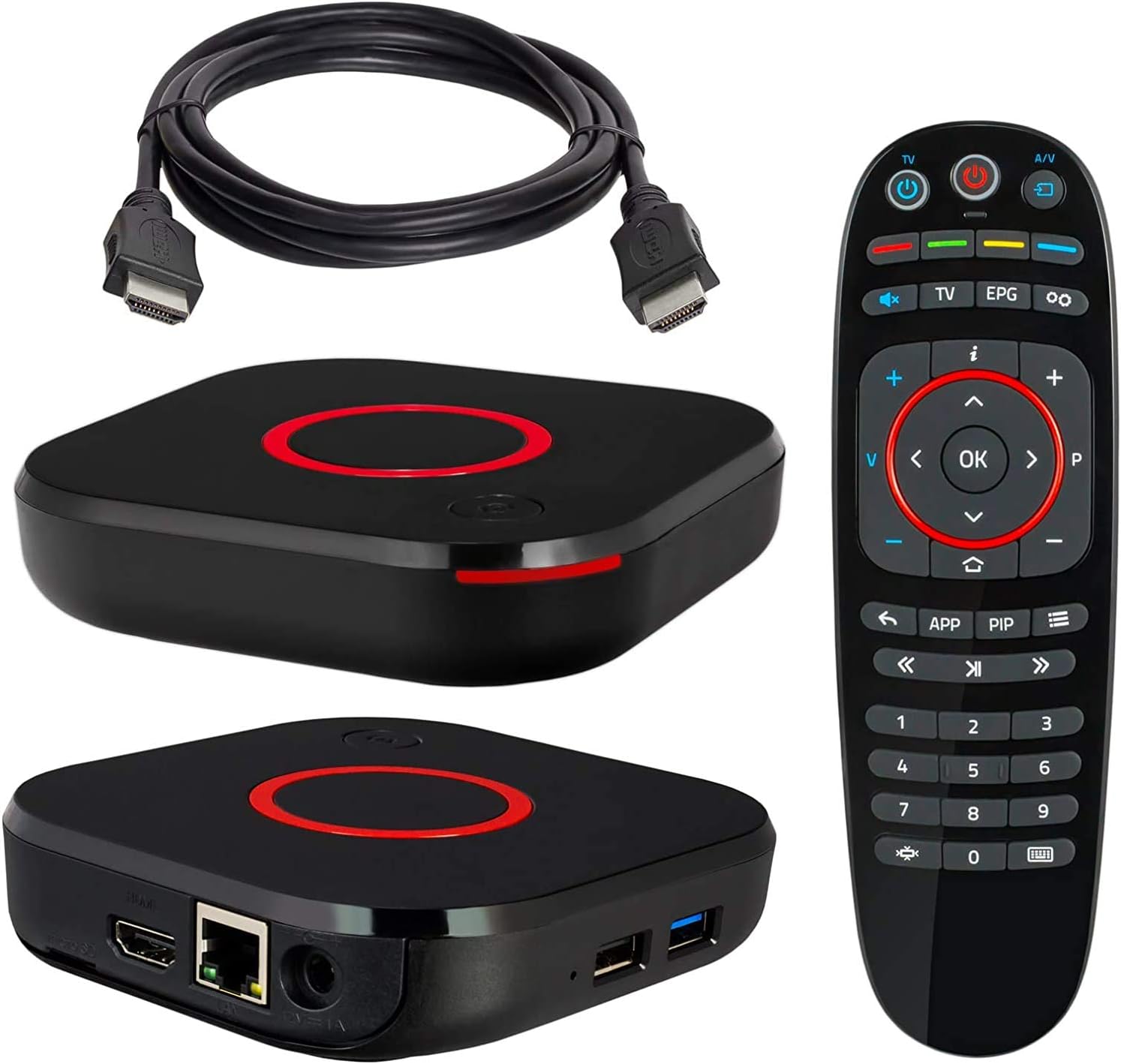 Infomir Mag 424 W3 (Mag 424W3) 4K 2160P Hevc 600Mbps Built-in Dual Band WiFi, Bluetooth, HDMI Cable 1 GB RAM, 8 GB eMMC (Faster than Mag 324w2 322W1): Electronics