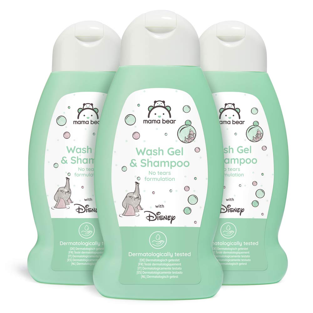Mama Bear - Disney - Baby Wash gel & Shampoo (No Tears Formulation), 3x300ml